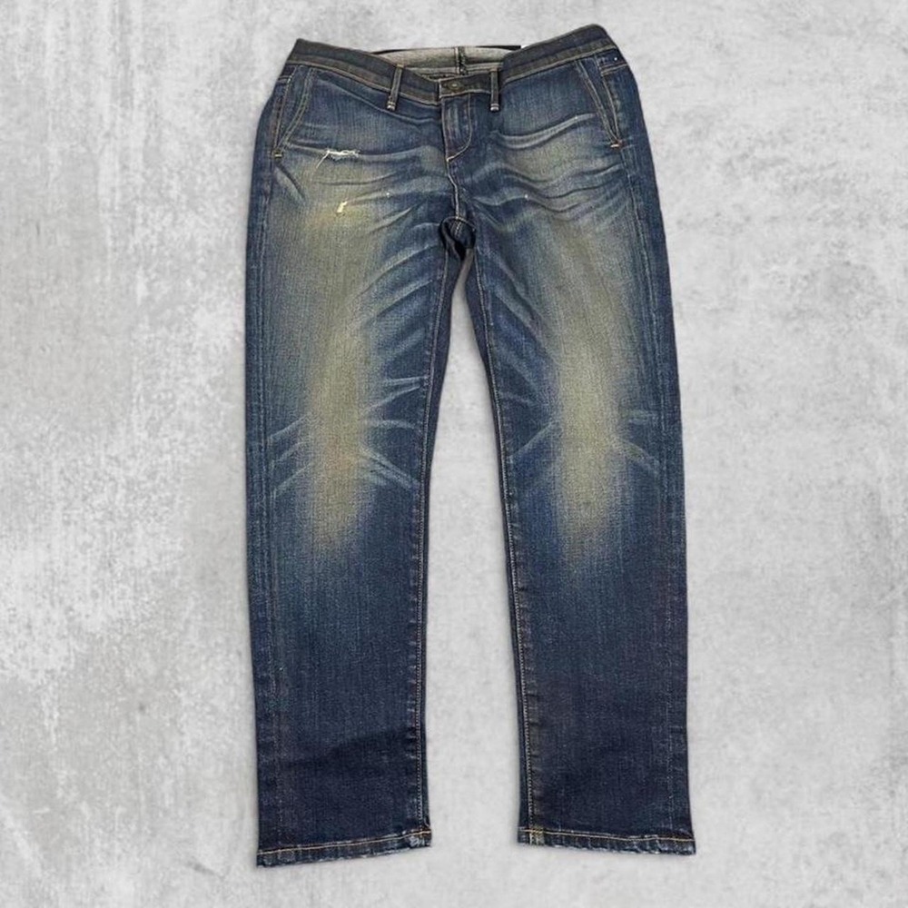 Rag & Bone Dash Trouser Jeans W1704K510 Dark Wash Distressed Denim W26 NWT